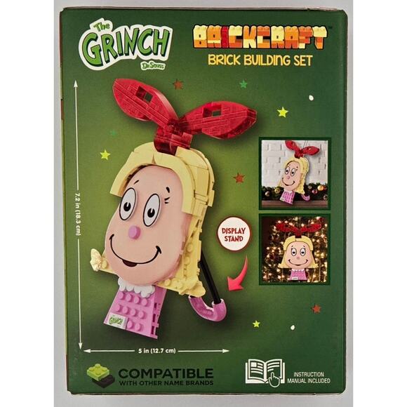 Brickcraft Cindy Lou Who Decoration Building Set String and Stand Included NEW - Picture 2 of 6